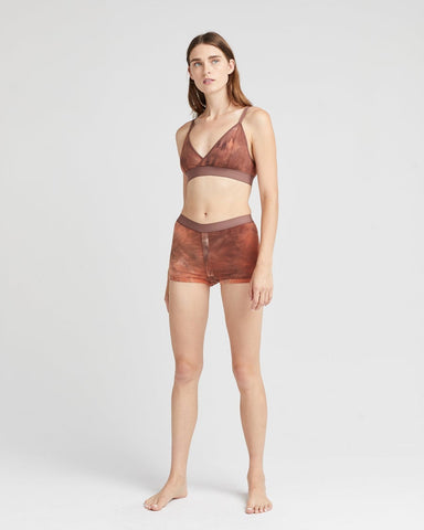 Modest Coverage Boxer Brief with Faux Snap Detail at Front in Ultra-Soft Modal Blend Fabric, Ladies, Richer Poorer, $28.00