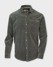 Heavyweight, Stretch Corduroy Shirt Jacket with Polyester Plaid Fleece Lining and Double Interior Pockets, Purnell, $140