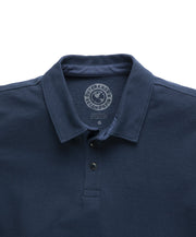 Classic Pique Knit Polo Made with Yarns Spun from Recycled Clothes and Factory Scraps. Each Second Spin style contains pre- and post-consumer textile waste. 80% Organic Cotton, 20% Recycled Cotton. Outerknown. $68