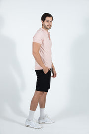 Slub Knit, Slim Fit Polo with Ribbed Cuff and Banded Bottom Details, Hedge, $62.50