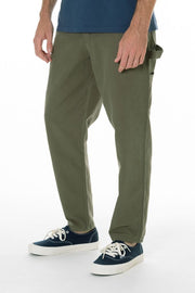 Painter Style Pant in Cotton Canvas Fabric with a Wider Leg 32" Inseam, Katin, $78