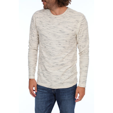 Textured, Lightweight, Marled Tee. Produced in an Eco-Friendly factory that recycles water used in dye processes and uses wind turbine power - 95% Cotton, 5% Polyester - PX Clothing, $40.00