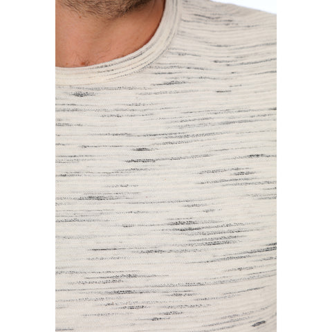 Textured, Lightweight, Marled Tee. Produced in an Eco-Friendly factory that recycles water used in dye processes and uses wind turbine power - 95% Cotton, 5% Polyester - PX Clothing, $40.00