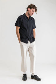 Standard Fit, Breathable Linen Blend Short Sleeve Shirt with Single Chest Pocket in a Slightly Wider Fit, Rhythm, $57.50