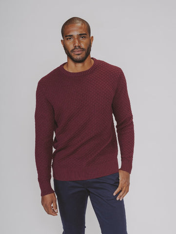 Textured Stitch Sweater made with Seven Gauge Yarn for a Durable and Soft Feel, The Normal Brand, $78.00