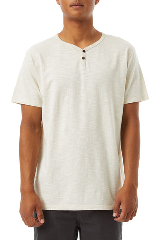 Classic SS 2-Button Henley Tee made from Pigment Dyed and Enzyme Washed 100% Organic Cotton, Katin, $41.00