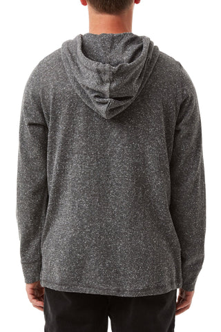Lightweight Hooded Sweater made from 2-Tone Heathered Yarn, Katin, $72.00