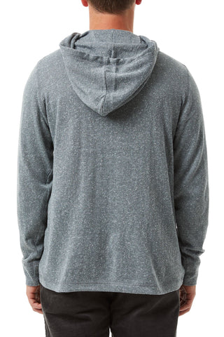 Lightweight Hooded Sweater made from 2-Tone Heathered Yarn, Katin, $72.00