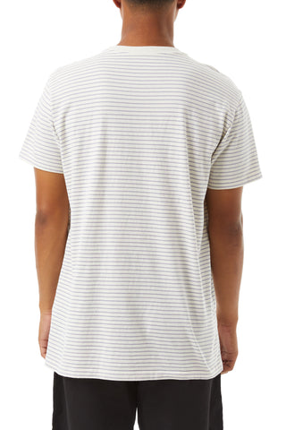 Enzyme-Washed, Ultra Soft Vintage Inspired Tee with Horizontal Stripes and Left Chest Pocket, Katin, $40.50