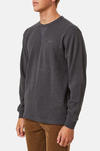 Waffle Knit Thermal with Katin Embroidery at Chest in Oversized Fit, Katin, $51.50