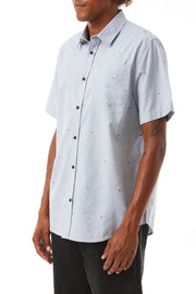 All Over Clipped Dobby, Standard Fit Shirt with Left Chest Pocket and Clean Finished Interior, Katin, $70.00