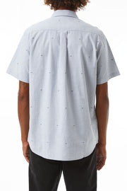 All Over Clipped Dobby, Standard Fit Shirt with Left Chest Pocket and Clean Finished Interior, Katin, $70.00