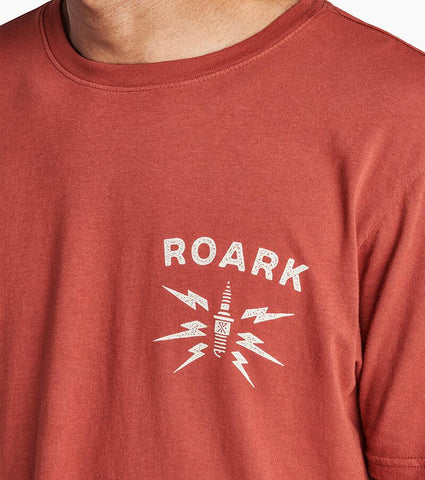 Pigment Dyed Graphic Tee for Natural Irregularities in Color, 100% Cotton and 100% Pre-Shrunk, Roark, $31.00