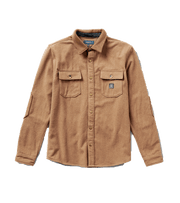 Brushed Wool Long Sleeve Button Up Flannel, Roark, $89
