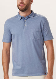 Classic Style Polo in Breathable 100% Cotton Slub Jersey fabric with a Vintage Wash, The Normal Brand, $60.50