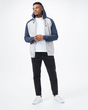 Zip Up Raglan Hoodie with High Neck Organic cotton and recycled polyester blend , tentree, $88.00