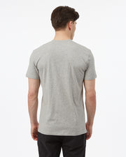 Regular Fit, Midweight Crewneck Tee with Cork Logo Chest Patch in Snow Flecked Jersey, tentree, $41.50