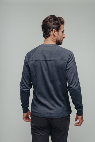 Soft Comfortable LS Henley Tee in Signature Puremeso Fabric, The Normal Brand, $58